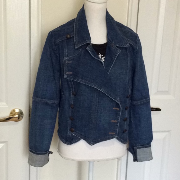 SOLD- Denim Jacket Women Sz Medium - Picture 3 of 6